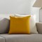 Tiwari Home 20" Mustard Yellow Geometric Hand Woven Square Throw Pillow